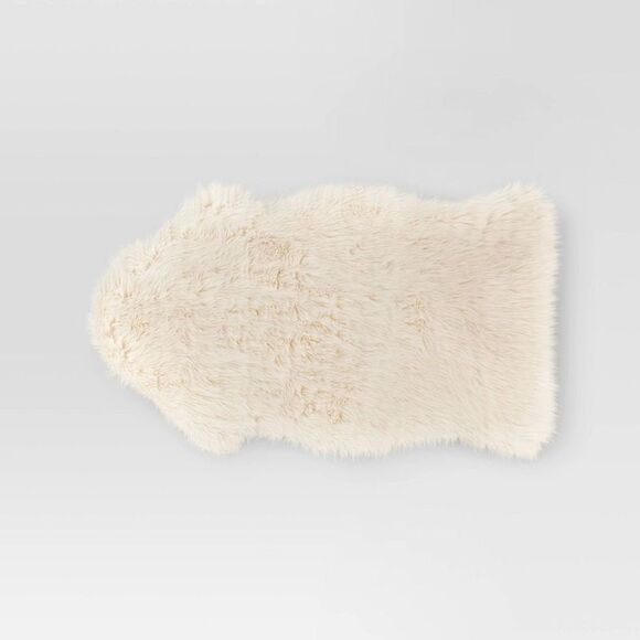 Threshold Other - Threshold - Faux Fur Pelt Decorative Sofa Throw Blan Ivory